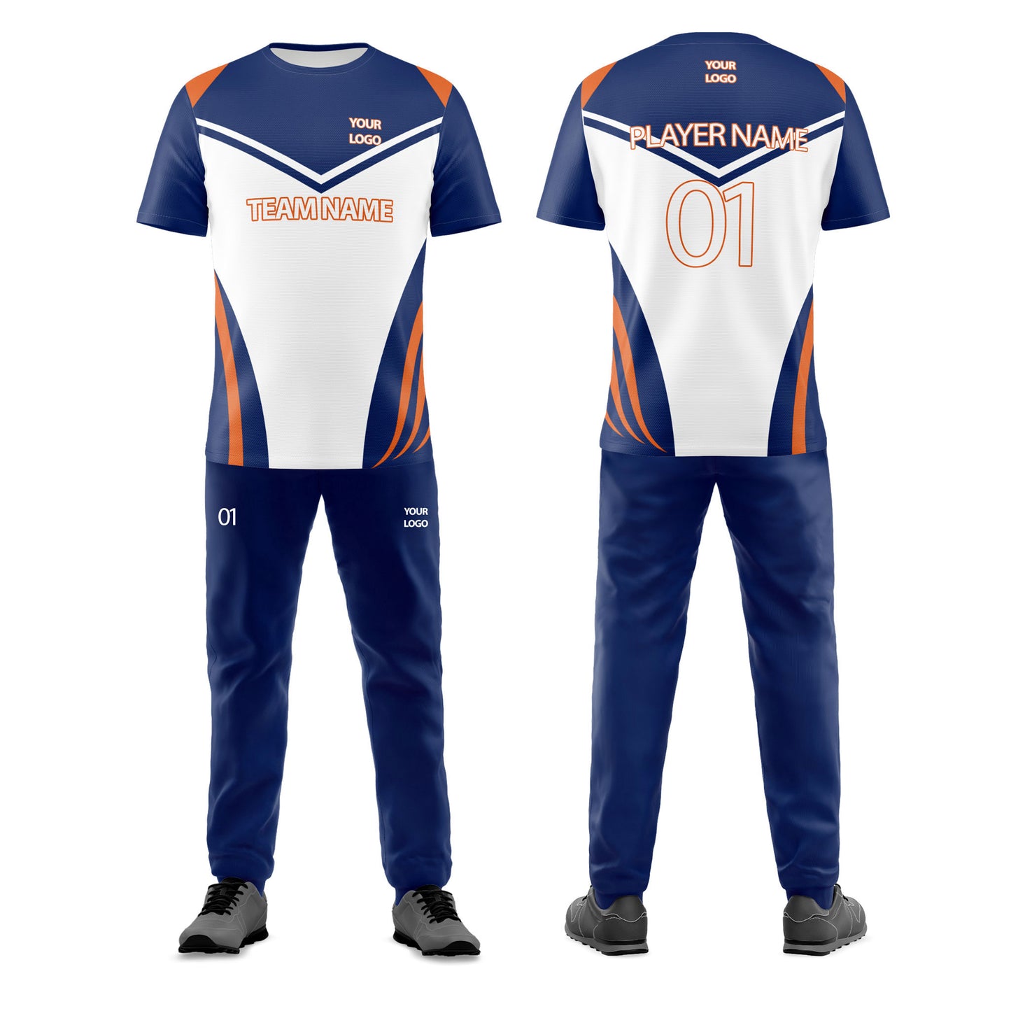 Custom Cricket Uniform - Panel Accent Design - Personalized Uniform