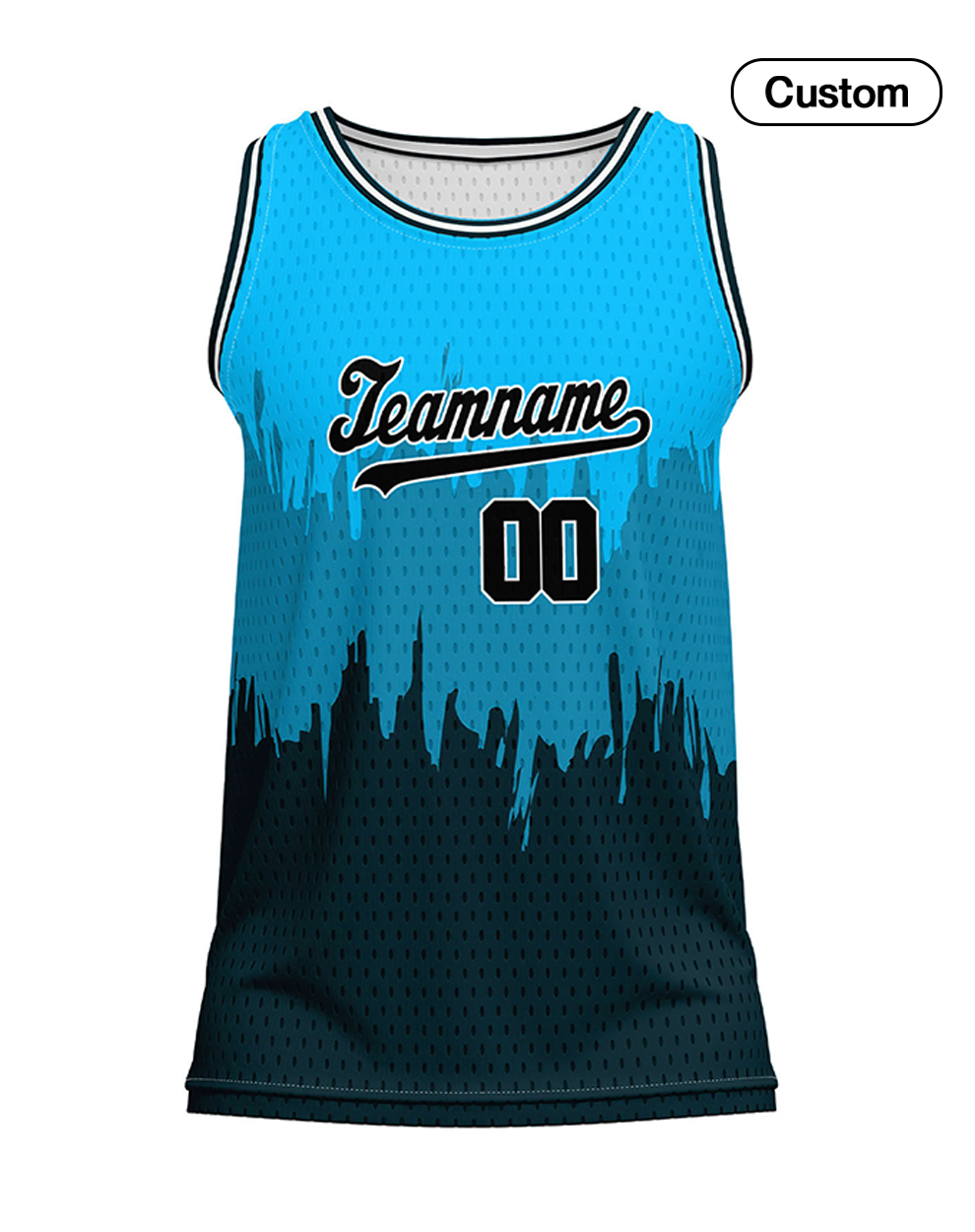 Custom Basketball Tank Top – Abstract Grunge – Personalized Team Gear