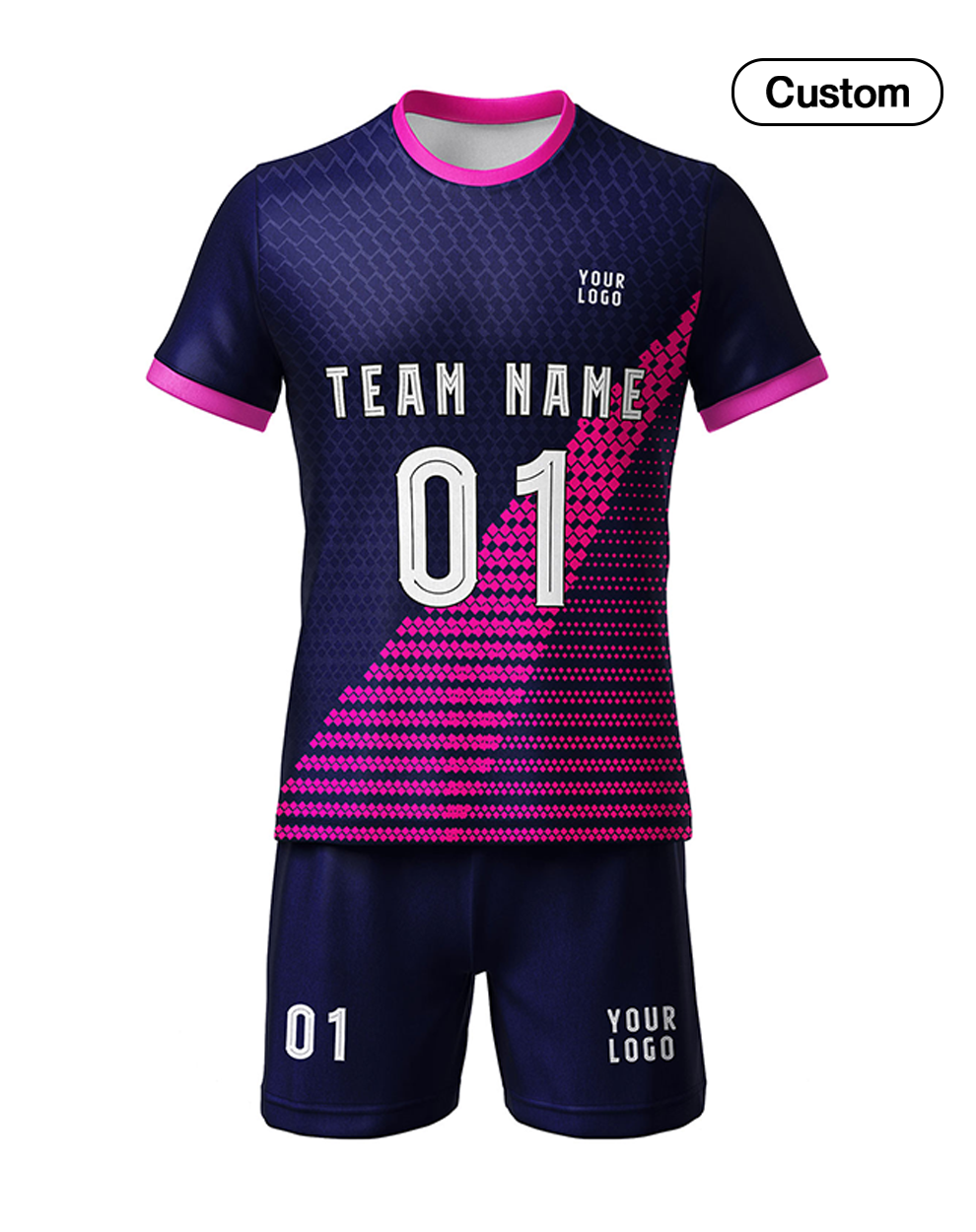 Custom Soccer Uniform - Accent Design - Personalized Uniform