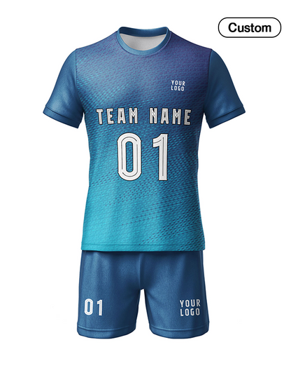 Custom Soccer Uniform - Gradient Design - Personalized Kit