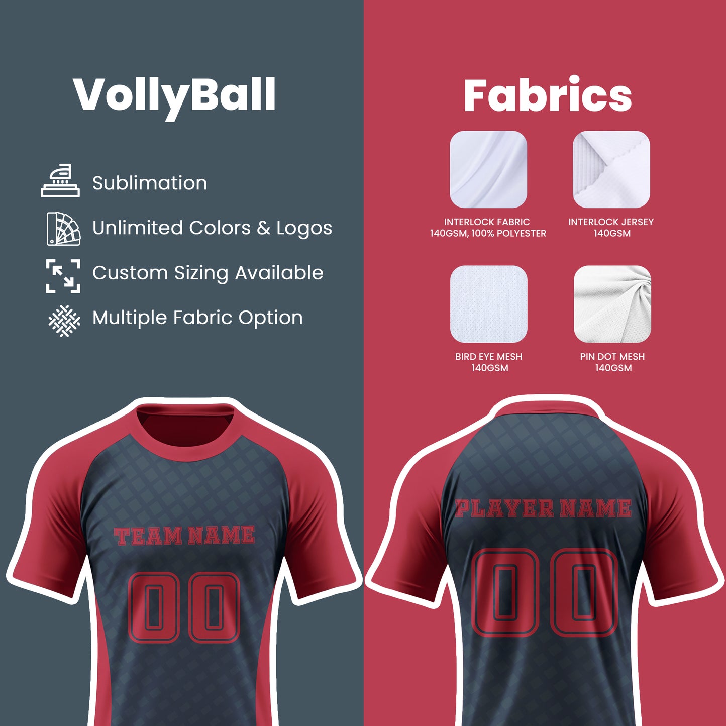 Customizable Volleyball Uniform