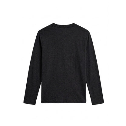 Custom Men Full Sleeves Henley - Solid Color Personalized Top
