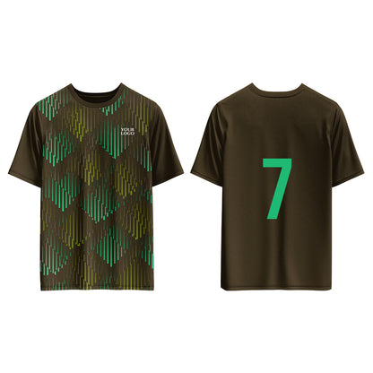 Custom Soccer T-Shirt – Geometric Design – Personalized Gear