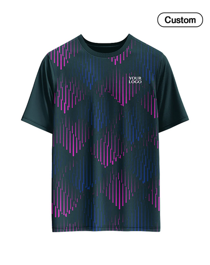 Custom Soccer T-Shirt – Geometric Design – Personalized Gear