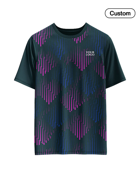 Custom Soccer T-Shirt – Geometric Design – Personalized Gear