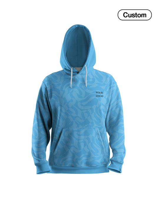 Custom Hoodie – Wave Pattern Design – Personalized Gear