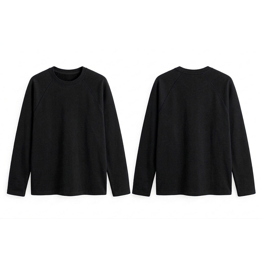 Custom Women Full Sleeves Raglan - Solid Color Personalized Tee