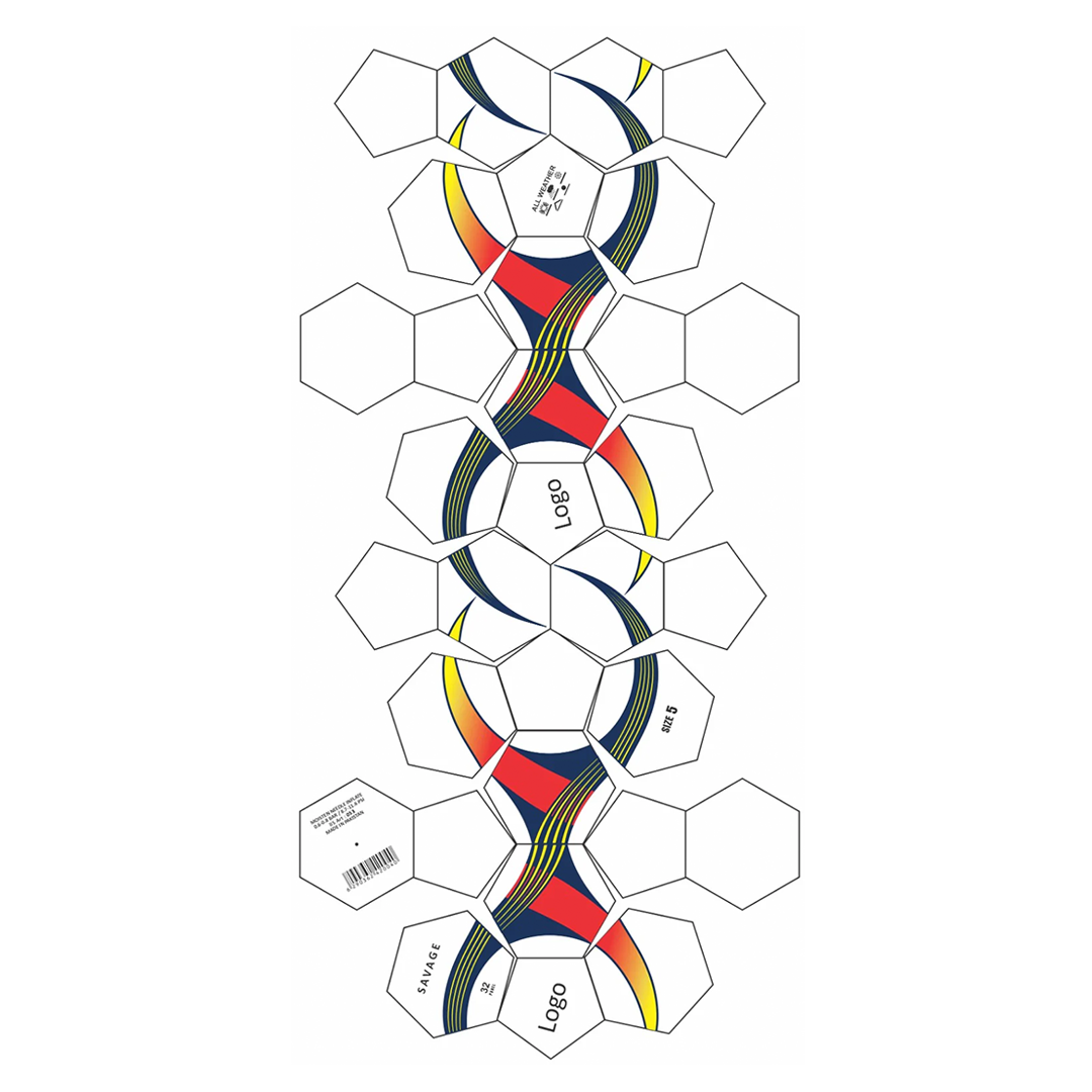 Pack of 5 - Custom Training Soccer Ball
