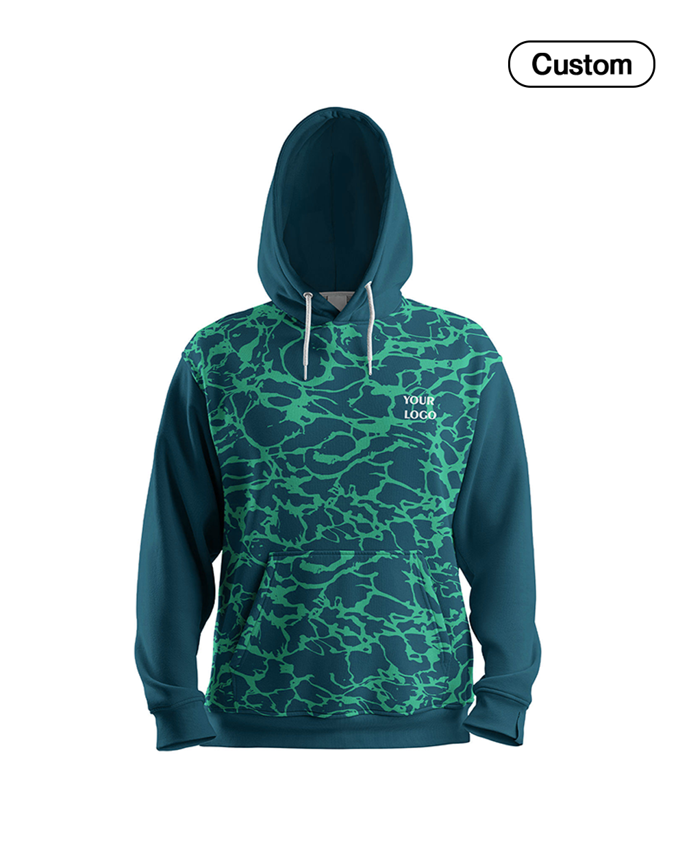 Custom Hoodie - Camouflage Design - Personalized Sweatshirt