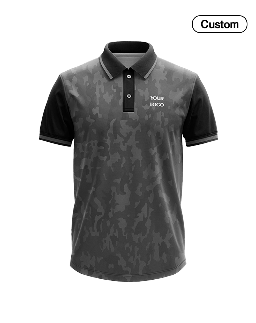 Custom Polo T-Shirt – Camouflage Design Personalized Polo