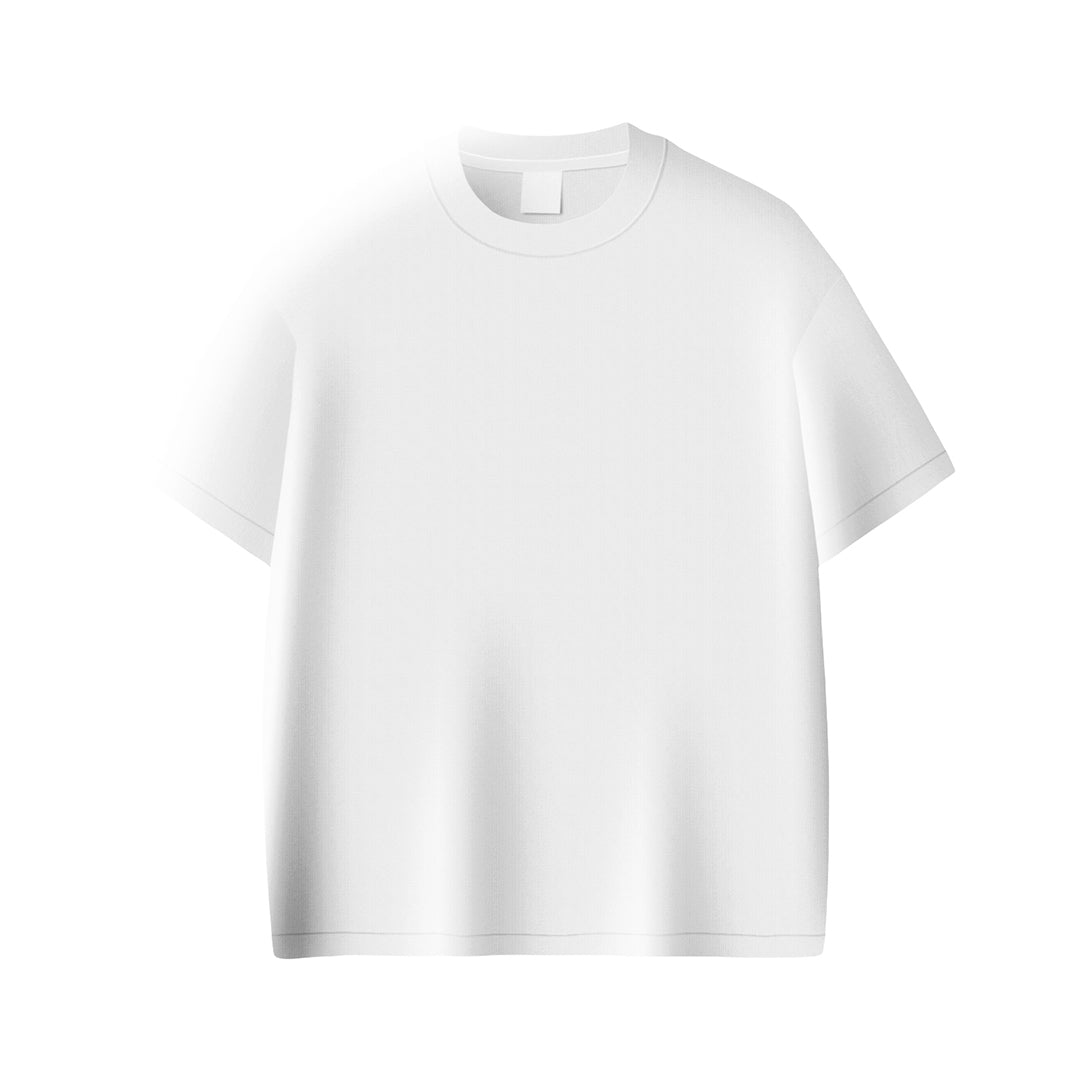 Custom Women Drop Shoulder Tee Solid Color Personalized Top
