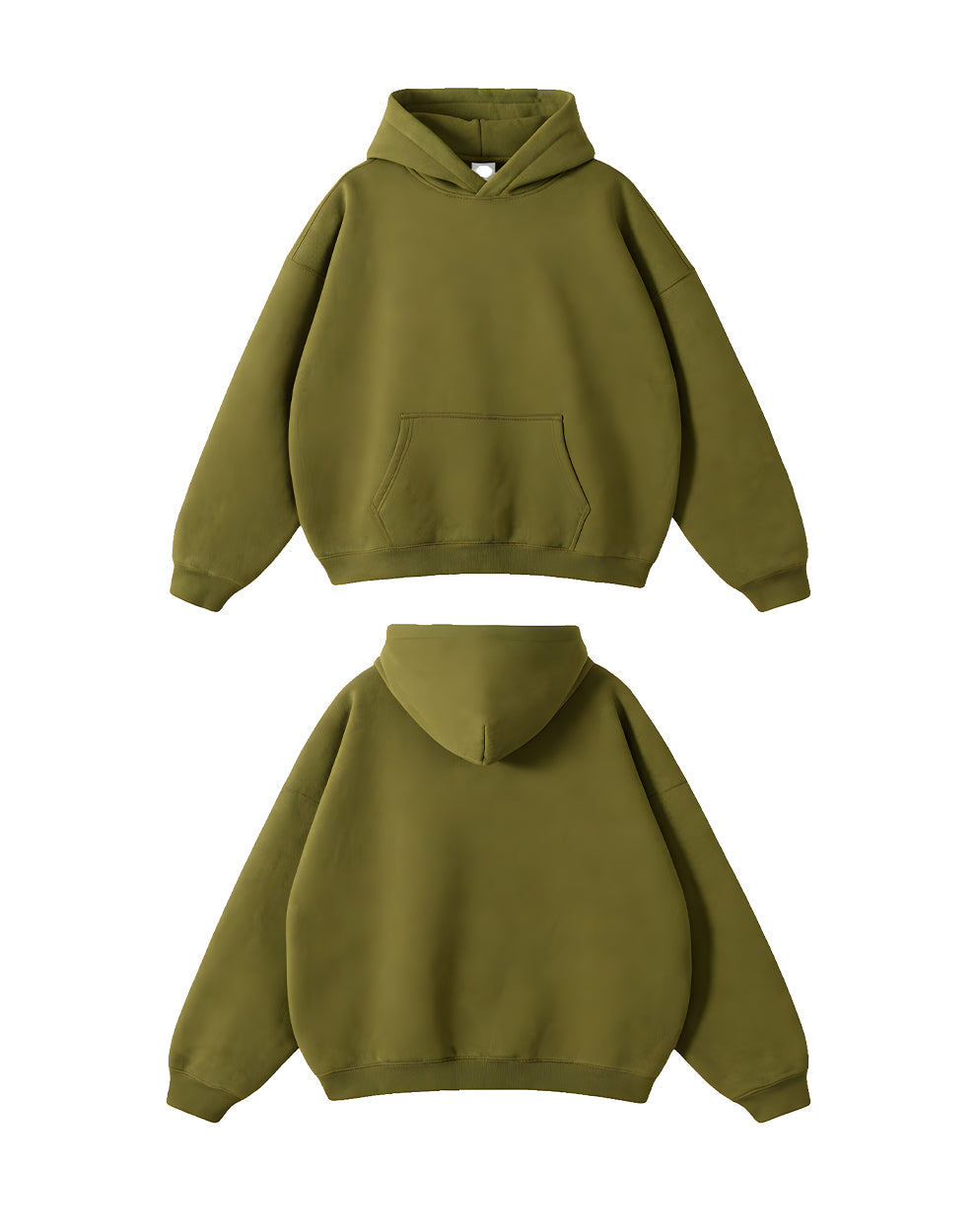 Custom Men Oversized Hoodie - Solid Color - Personalized Pullover