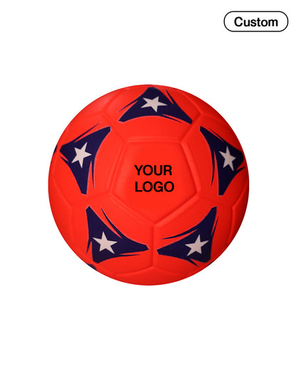 Custom Mini Soccer Ball - White Star Pattern - Personalized