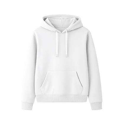 Custom Men Basic Hoodie - Solid Color Personalized Pullover