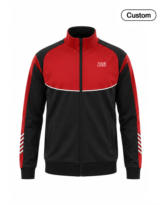 Custom Zip-Up Jacket - Curved Panel Raglan - Personalized Outerwear