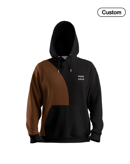 Custom Hoodie – Two-Tone Color Block – Personalized Apparel