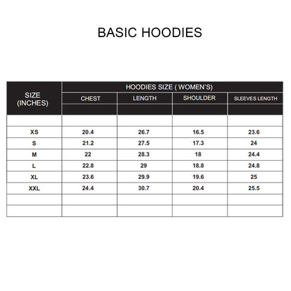 Custom Women Basic Hoodie - Solid Design Personalized Pullover