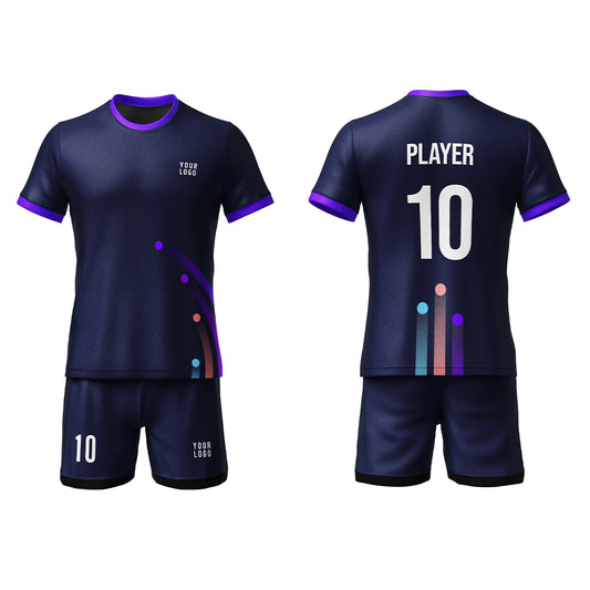 Custom Soccer Uniform – Dotted Design – Personalized Uniform