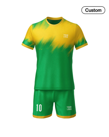Custom Soccer Uniform – Brush Stroke Design - Personalized Kit