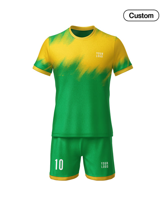 Custom Soccer Uniform – Brush Stroke Design - Personalized Kit