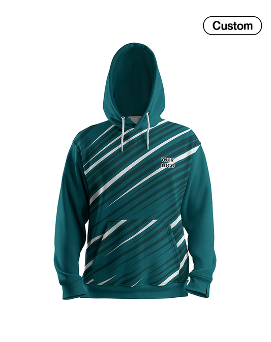 Custom Hoodie – Stripe Design – Personalized Pullover