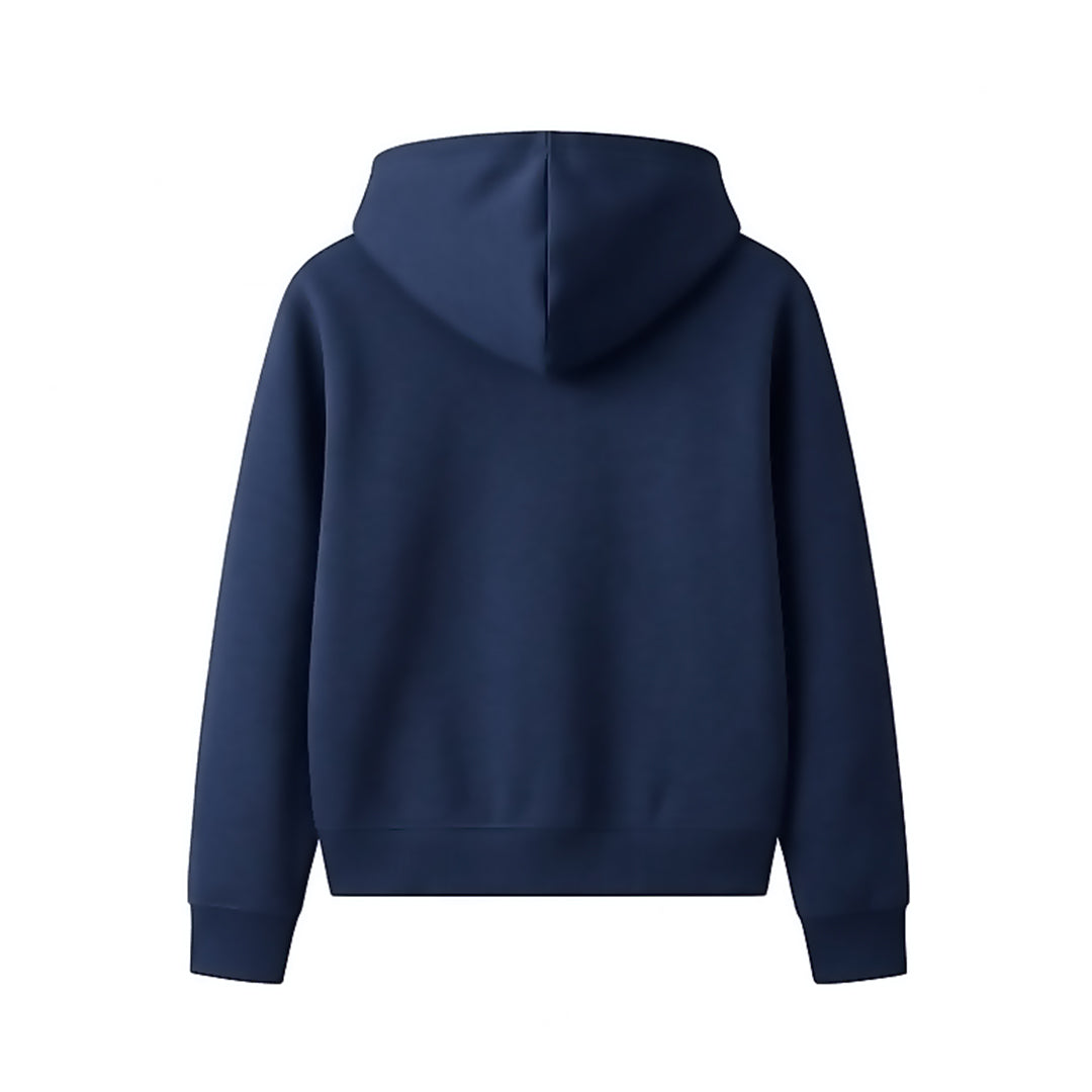 Custom Men Basic Hoodie - Solid Color Personalized Pullover
