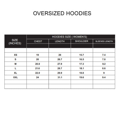 Custom Women Oversized Hoodie - Solid Design Personalized Hood