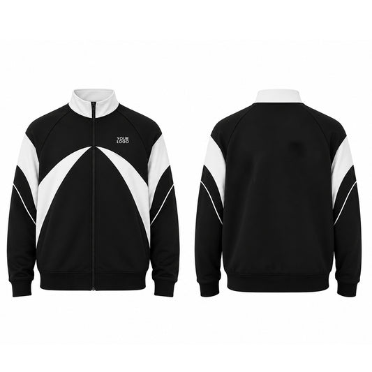 Custom Zip-Up Jacket - Symmetrical Arc Panel - Personalized Top