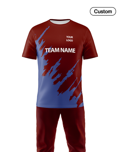 Custom Cricket Uniform - Splatter Design - Personalized Cricket Kit