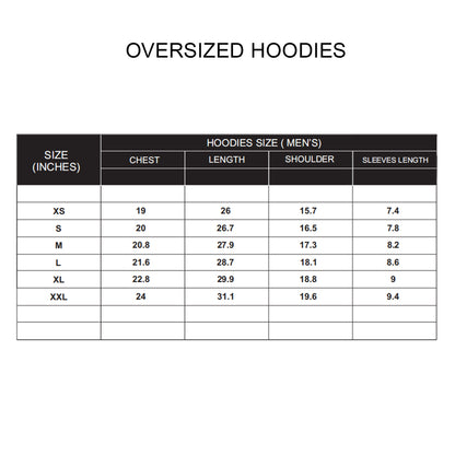 Custom Men Oversized Hoodie - Solid Color Personalized Pullover