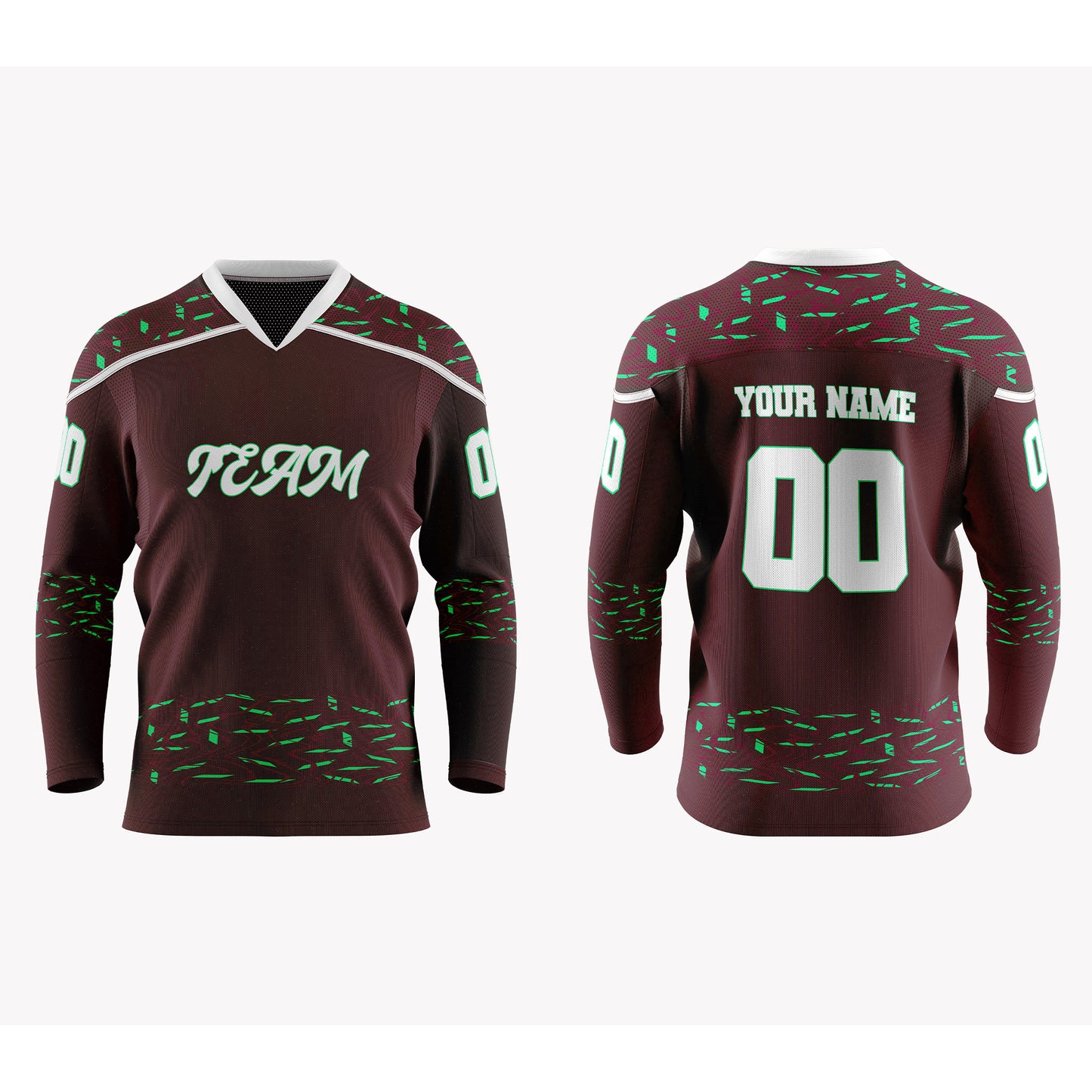Custom Ice Hockey Jersey - Accent Design - Personalized Top
