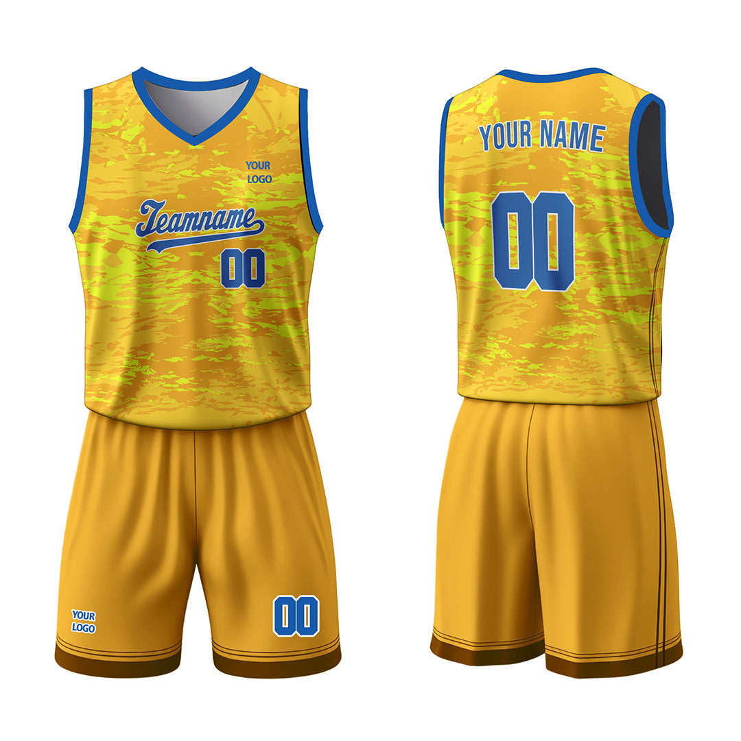 Custom Basketball Uniform - Abstract Grunge - Personalized Gamewear