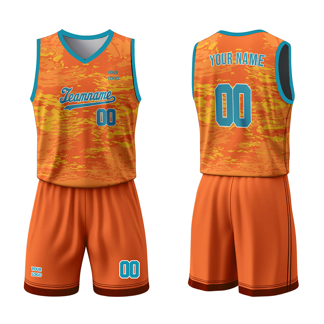 Custom Basketball Uniform - Abstract Grunge - Personalized Gamewear