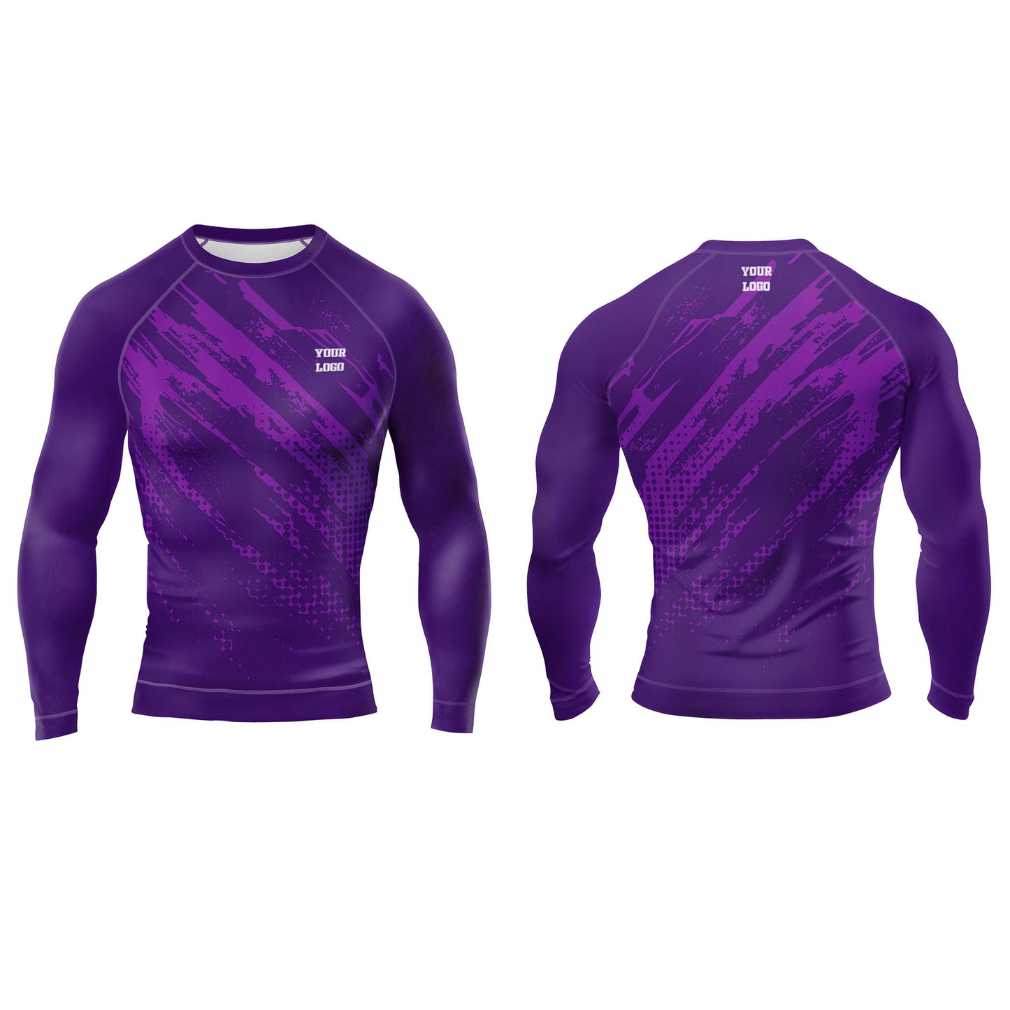 Custom Rash Guard - Grunge Strike Design - Personalized Top