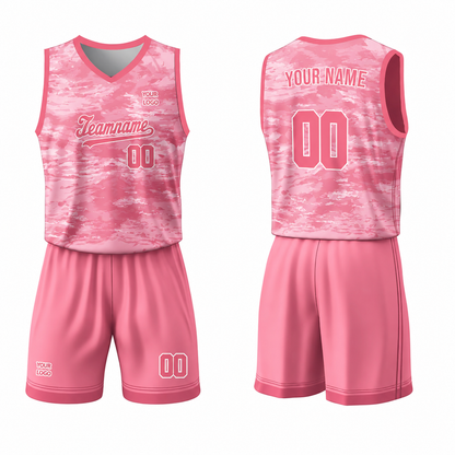 Custom Basketball Uniform - Abstract Grunge - Personalized Gamewear