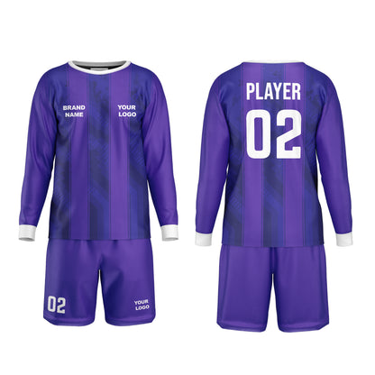 Custom Soccer Goalkeeper Uniform -Two-Tone Stripe - Personalized Kit