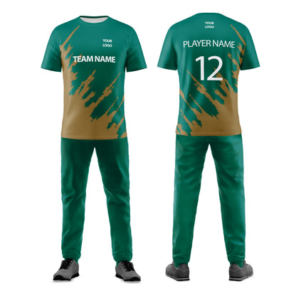 Custom Cricket Uniform - Splatter Design - Personalized Cricket Kit