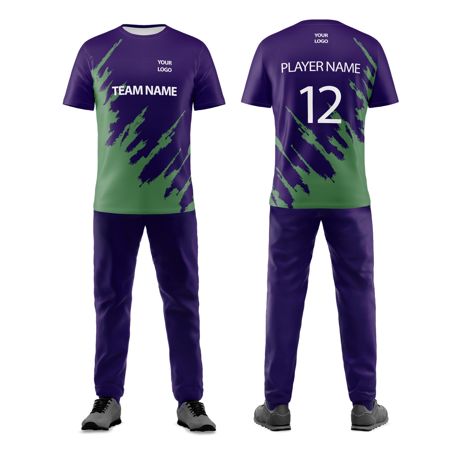 Custom Cricket Uniform - Splatter Design - Personalized Cricket Kit