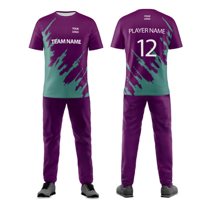 Custom Cricket Uniform - Splatter Design - Personalized Cricket Kit