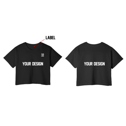 Custom Women Crop-Top - Solid Tone - Personalized Halftee