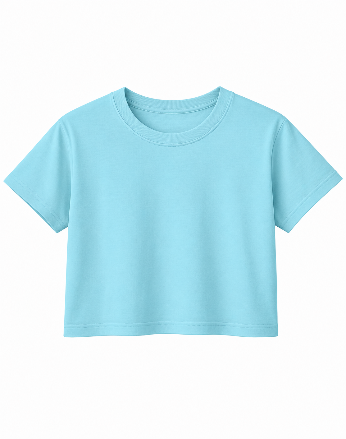 Custom Women Crop-Top - Solid Color - Personalized Halftee