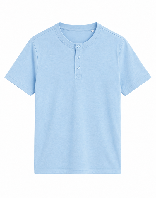 Custom Women Half Sleeves Henley - Solid Color Personalized Tee