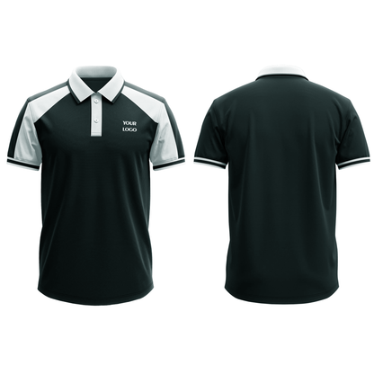 Staff Polos - Raglan White Accent - Personalized Tee