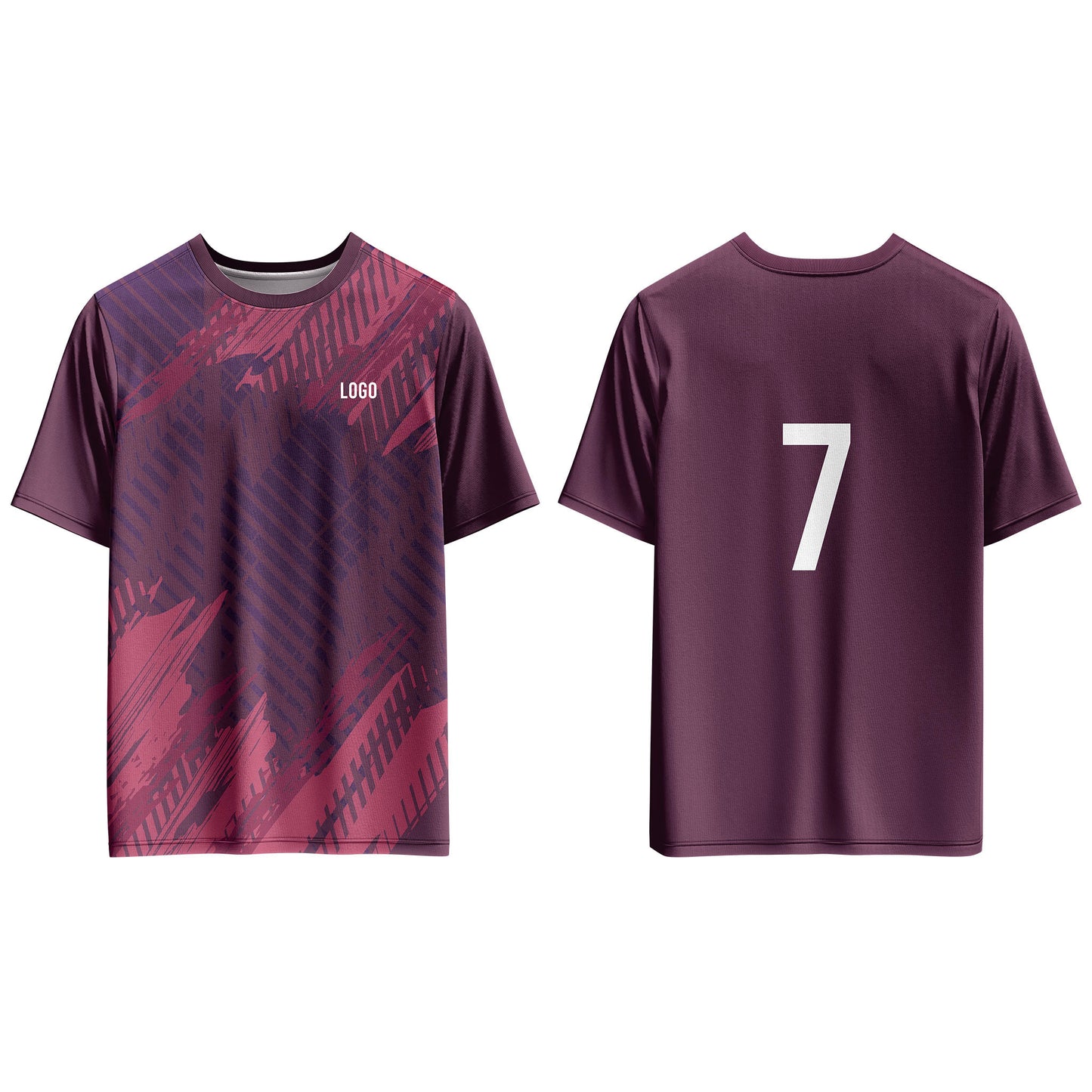 Custom Soccer T-Shirt – Gradient Tyre Pattern – Personalized T-Shirt