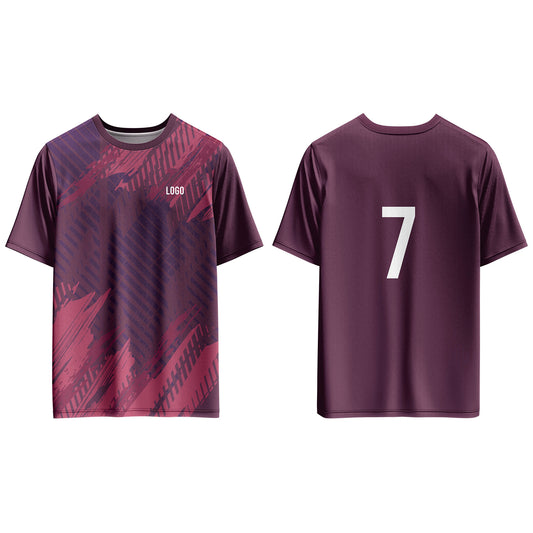 Custom Soccer T-Shirt – Gradient Tyre Pattern – Personalized T-Shirt