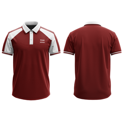 Staff Polos - Raglan White Accent - Personalized Tee