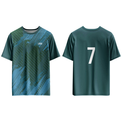 Custom Soccer T-Shirt – Gradient Tyre Pattern – Personalized T-Shirt
