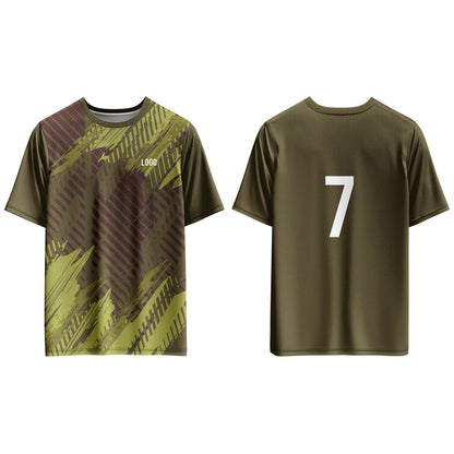 Custom Soccer T-Shirt – Gradient Tyre Pattern – Personalized T-Shirt