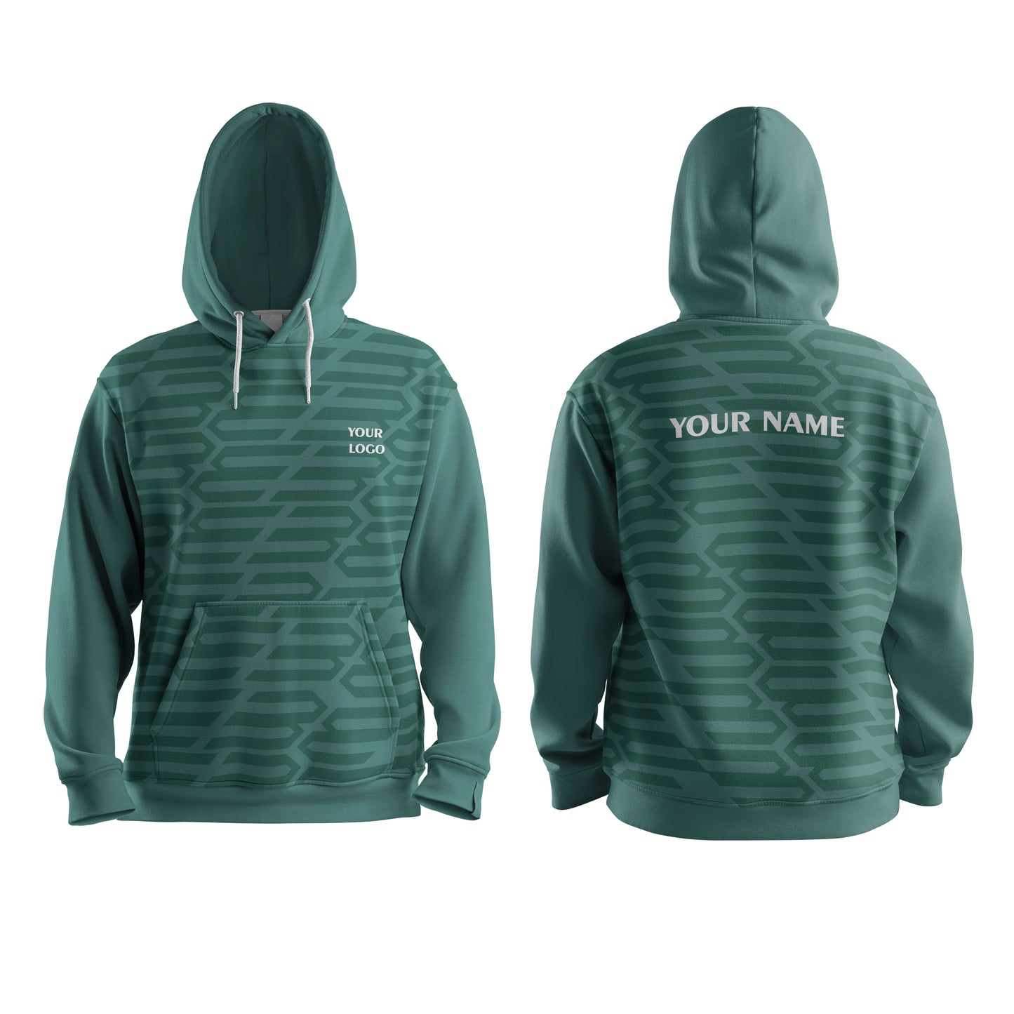 Custom Hoodie – Geometrical Design - Personalized Pullover