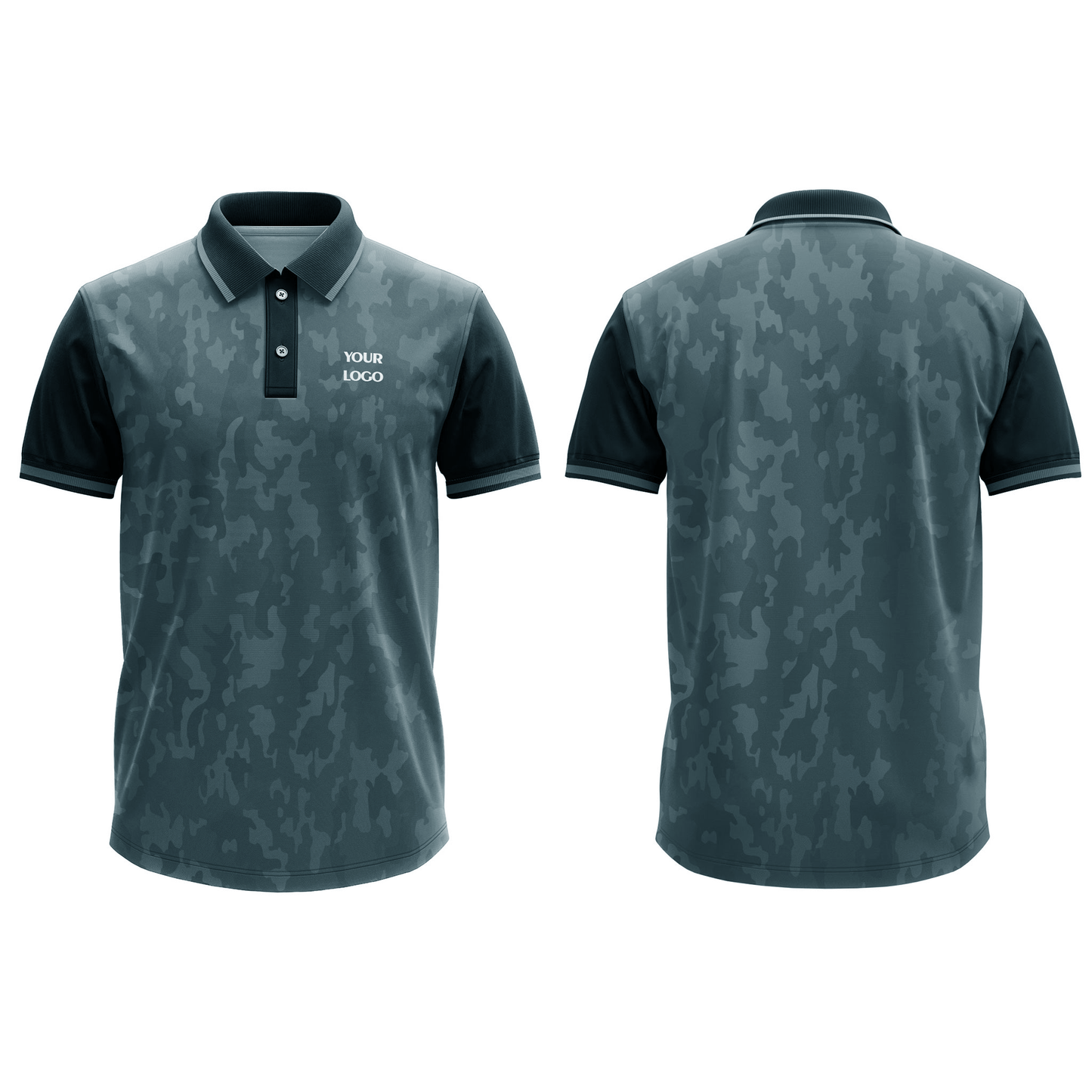 Custom Polo T-Shirt – Camouflage Design Personalized Polo